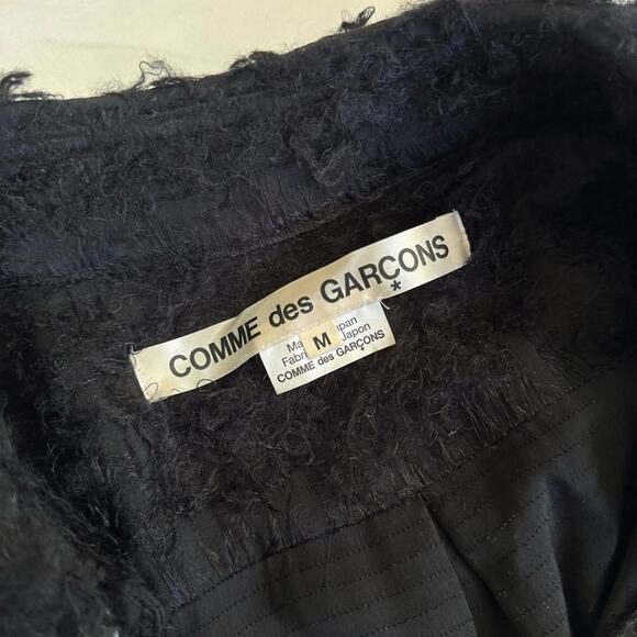 Comme des garçons fringe faux fur button shirt - Picture 2 of 11